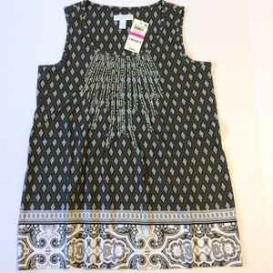 Charter Club Sleeveless Top Ladies Size PP Green